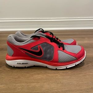 Nike Shoes kids 7Y Dual Fusion Running Red Black Grey
